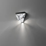Applique murale extérieur moderne en cristal diamant LED IP65 pour porche