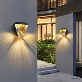 Applique murale extérieur moderne en cristal diamant LED IP65 pour porche