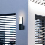 Applique murale extérieure LED avec détecteur de mouvement IP65 noir moderne
