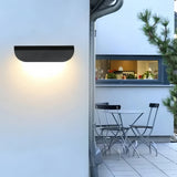 Applique murale extérieure moderne courbée en aluminium LED IP65 pour porche