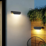 Applique murale extérieure moderne courbée en aluminium LED IP65 pour porche