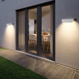 Applique murale extérieure moderne courbée en aluminium LED IP65 pour porche