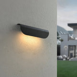 Applique murale extérieure moderne courbée en aluminium LED IP65 pour porche