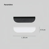 Applique murale extérieure moderne courbée en aluminium LED IP65 pour porche