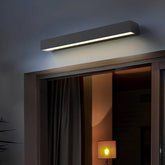 Applique murale extérieure rectangulaire LED moderne en aluminium IP65 pour porche
