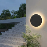 Applique murale extérieure ronde LED moderne IP65 pour porche