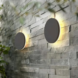 Applique murale extérieure ronde LED moderne IP65 pour porche
