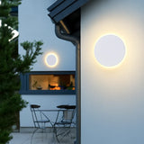 Applique murale extérieure ronde LED moderne IP65 pour porche