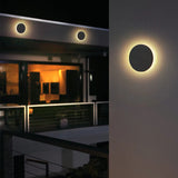 Applique murale extérieure ronde LED moderne IP65 pour porche