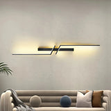 Applique murale linéaire LED dimmable au design moderne pour le salon
