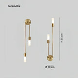 Applique murale moderne design LED dimmable de chevet