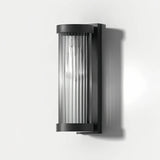Applique solaire extérieur cylindrique en verre LED IP65 moderne pour porche