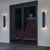 Applique exterieur rectangulaire haut et bas moderne en métal LED IP65 pour porche