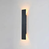 Applique exterieur rectangulaire haut et bas moderne en métal LED IP65 pour porche