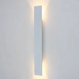 Applique exterieur rectangulaire haut et bas moderne en métal LED IP65 pour porche