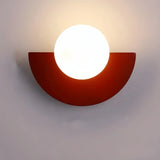 Applique murale demi-cercle scandinave macaron pour salon