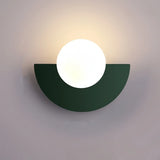 Applique murale demi-cercle scandinave macaron pour salon