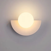 Applique murale demi-cercle scandinave macaron pour salon