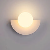 Applique murale demi-cercle scandinave macaron pour salon