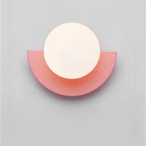 Applique murale demi-cercle scandinave macaron pour salon