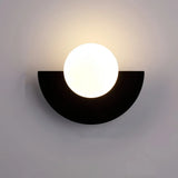 Applique murale demi-cercle scandinave macaron pour salon