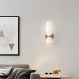 Applique murale en verre moderne double tête dimmable pour salon