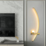 Applique murale en arc moderne LED de chevet