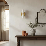 Applique scandinave en verre éclairage haut et bas dimmable pour chevet
