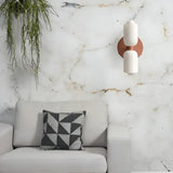 Applique scandinave en verre éclairage haut et bas dimmable pour chevet