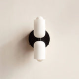 Applique scandinave en verre éclairage haut et bas dimmable pour chevet