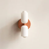 Applique scandinave en verre éclairage haut et bas dimmable pour chevet