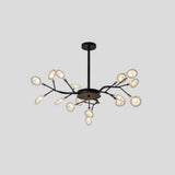 Lustre Moderne à Plusieurs Branches en Acrylique Transparent pour Salon