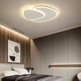 Plafonnier triangle blanc moderne à LED dimmable pour chambre