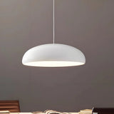 Suspension dôme scandinave LED dimmable en aluminium pour salle à manger