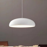 Suspension dôme scandinave LED dimmable en aluminium pour salle à manger
