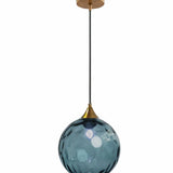 Suspension Boule en Verre Coloré Design Moderne pour Salle à Manger