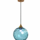 Suspension Boule en Verre Coloré Design Moderne pour Salle à Manger