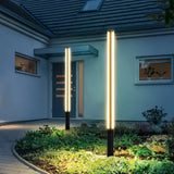 Borne lumineuse extérieure cylindrique LED moderne IP65 pour jardin