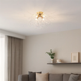 Plafonnier Moderne en Cristal LED Décoratif pour Salon