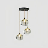 Suspension en cristal design moderne à hauteur réglable pour salle à manger