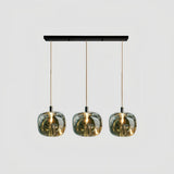 Suspension en cristal design moderne à hauteur réglable pour salle à manger