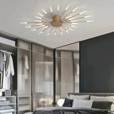 Plafonnier LED design moderne feu d’artifice dimmable pour salon