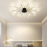 Plafonnier LED design moderne feu d’artifice dimmable pour salon