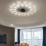 Plafonnier LED design moderne feu d’artifice dimmable pour salon