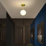 Plafonnier Boule de Verre LED Moderne pour Couloir