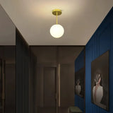 Plafonnier Boule de Verre LED Moderne pour Couloir