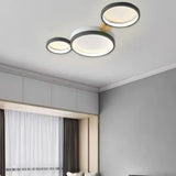 Plafonnier scandinave led dimmable multi cercles pour salon