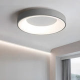 Plafonnier rond moderne LED dimmable en métal et acrylique pour chambre