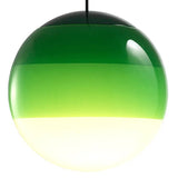 Suspension boule en verre coloré dégradé moderne à hauteur réglable pour salle à manger