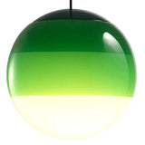 Suspension boule en verre coloré dégradé moderne à hauteur réglable pour salle à manger